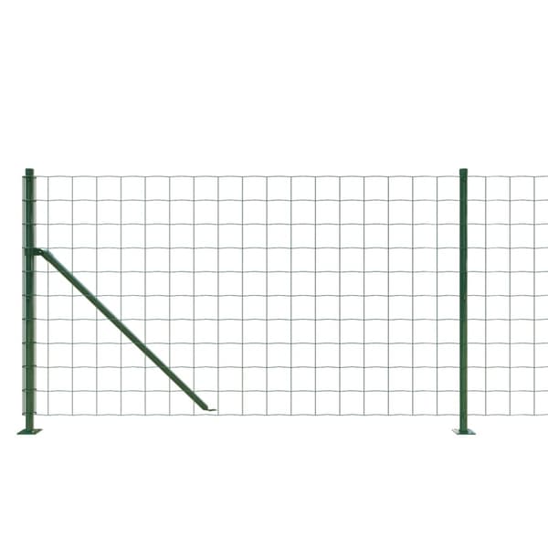 Stängsel med stolpsko grön 0,8x10 m