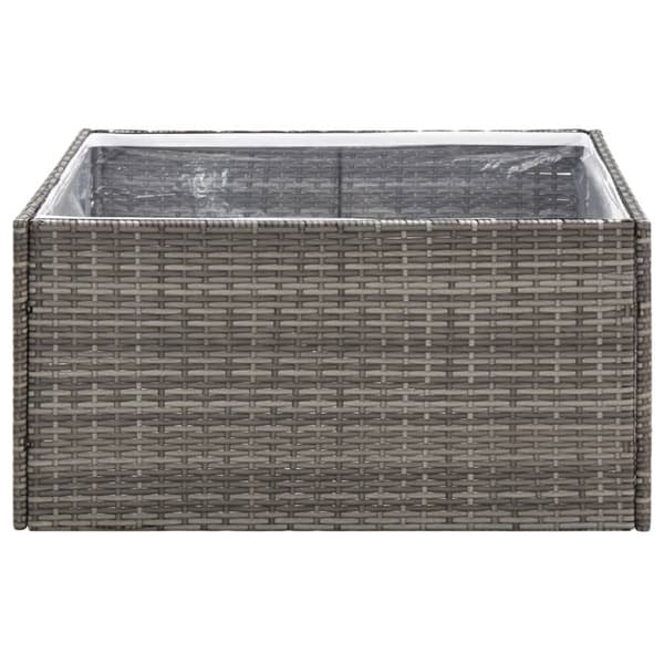 Odlingslåda grå 80x80x40 cm konstrotting