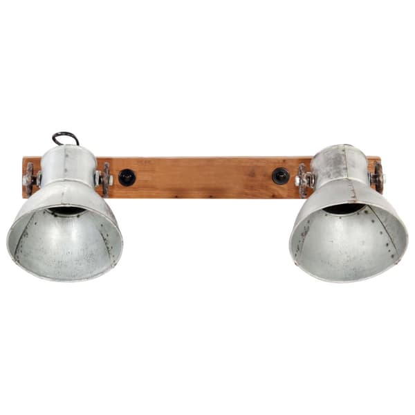 Industriell vägglampa silver 45x25 cm E27