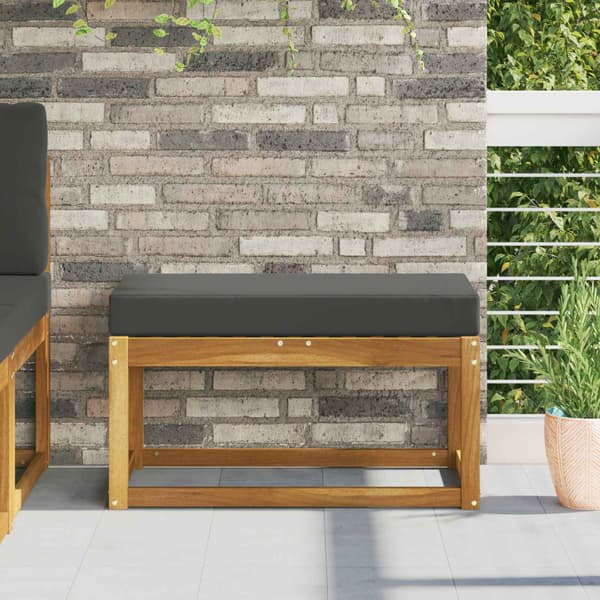 Utomhus sitskudde Antracit 80 x 40 x 8 cm 100% Polyester