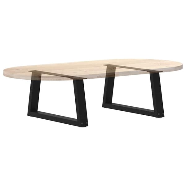 Soffbordsben V-formade 2 st svarta 50x(30-31,3) cm stål