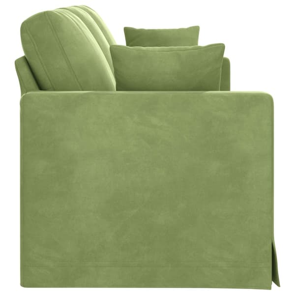 Soffa Ljusgrön 198 x 78 x 80 cm Sammet