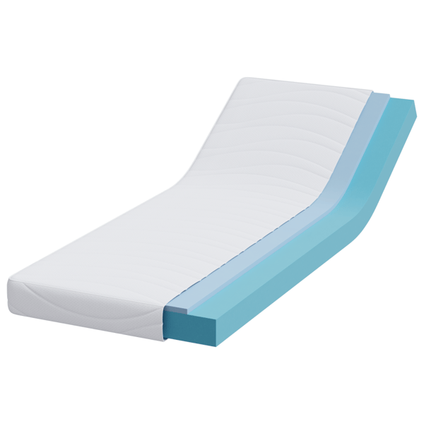 Madrass Vit 70 x 200 cm Jacquardtyg