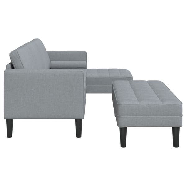 Soffset 2 st Ljusgrå Polyester