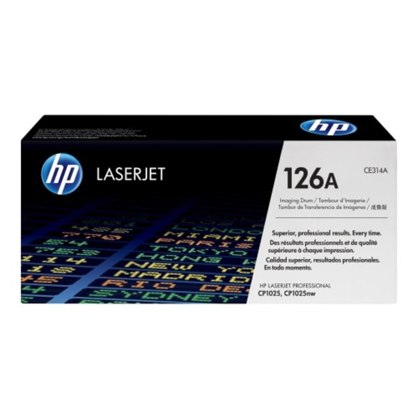 HP 126A - svart, färg (cyan, magenta, gul) - original - valsenhet