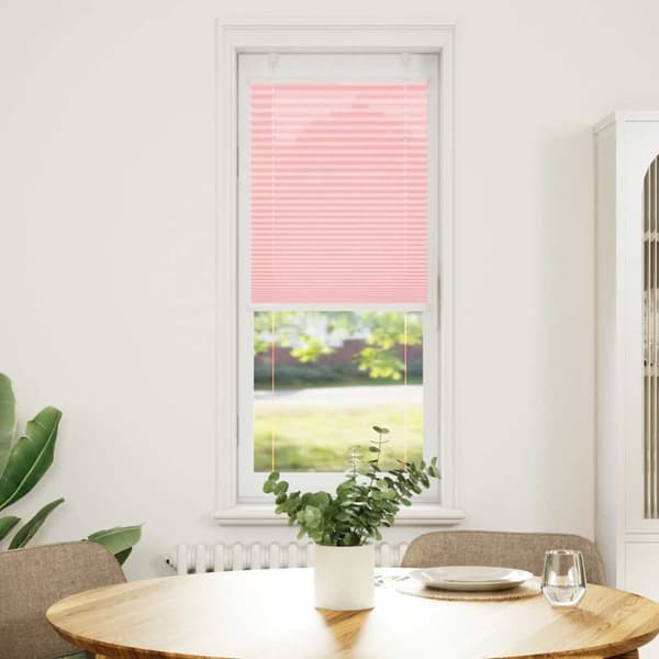 Plisserad persienn rosa 50x100cm tyg bredd 49,4cm polyester