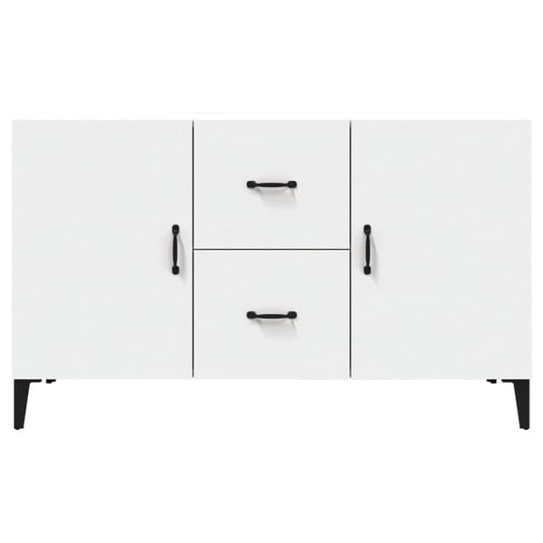 Skänk vit 100x36x60 cm konstruerat trä