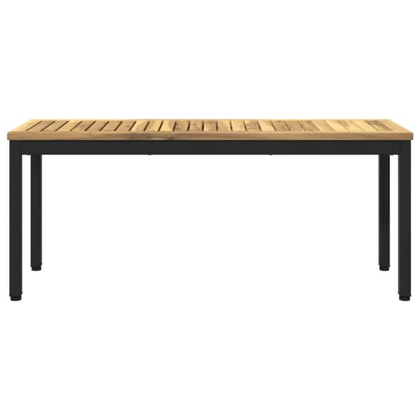 Trädgårdsbänk 108,5 x 35 x 45 cm Massivt Akaciaträ Rektangulär