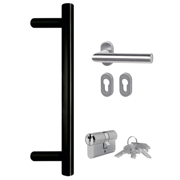 Ytterdörr vit 88x200 cm PVC