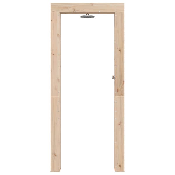 Utomhus Dusch 226 cm Massivt tallträ och rostfritt stål