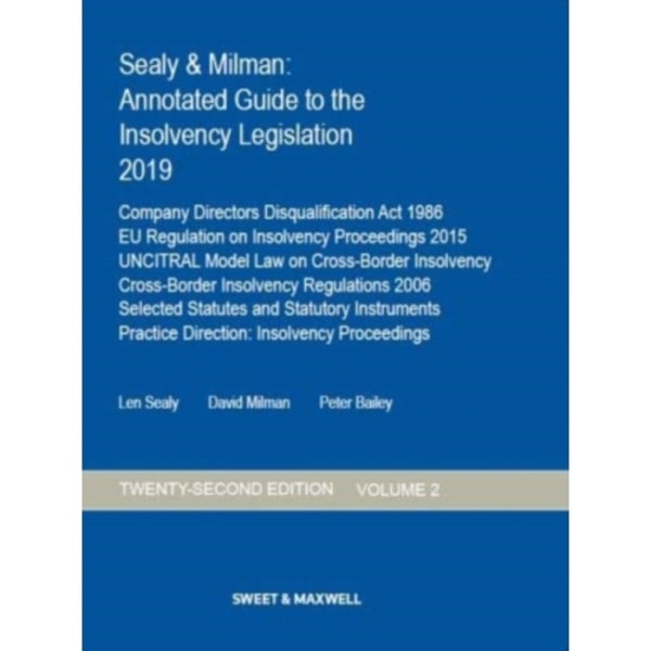 Sealy & Milman: Annotated Guide to the Insolvency Legislation 2019 (häftad, eng)