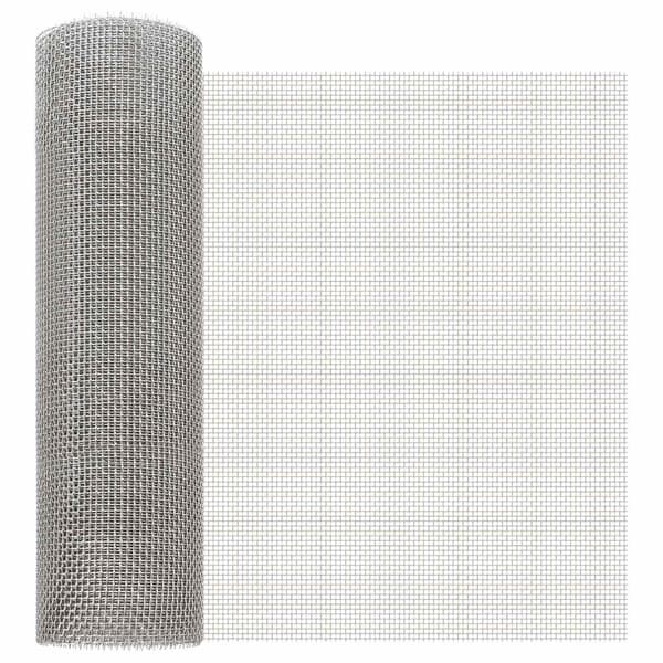 Nätduk 40 x 200 cm 6 Mesh Rostfritt stål 201 Silver