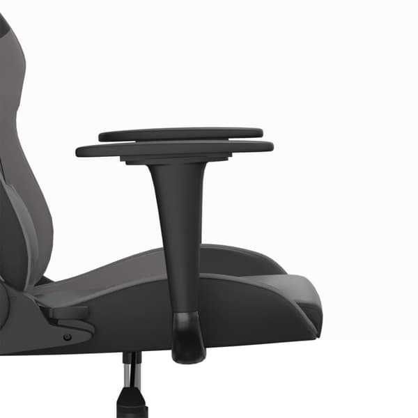 Gamingstol svart och grå konstläder