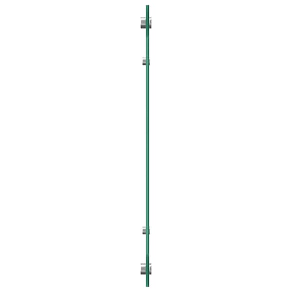 Köksskydd 2 pcs Mörkgrå 110 x 40 cm härdat glas