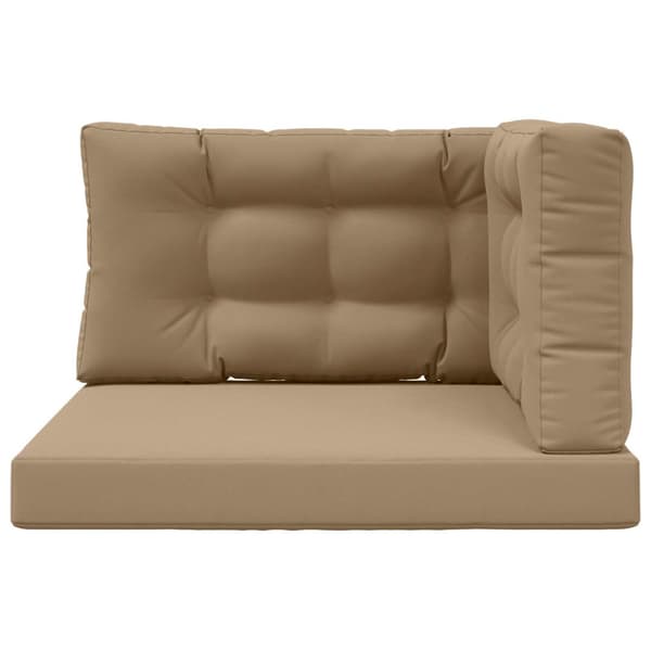 Utomhus Soffa Kudde 3 pcs Taupe Polyester