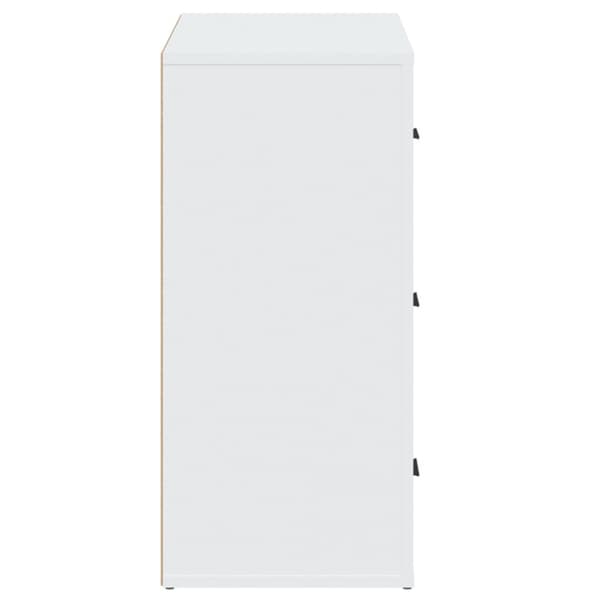 Skänk vit 80x33x70 cm konstruerat trä