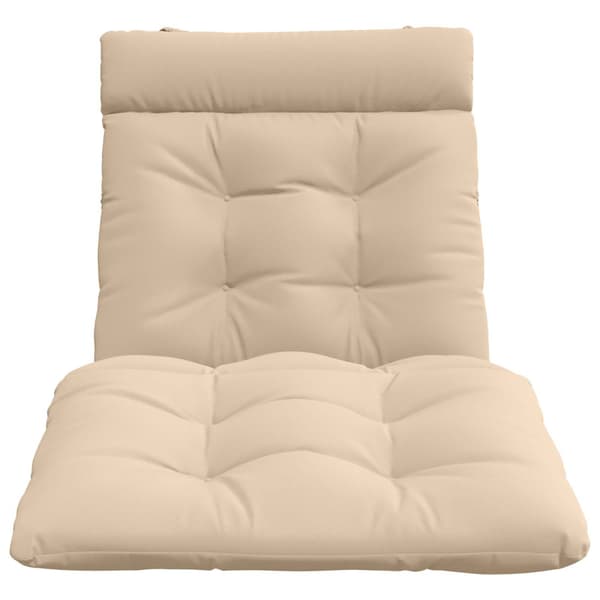 Solstol Kudde VIANEN 100% Polyester Gräddvit 200 x 80 x 8 cm
