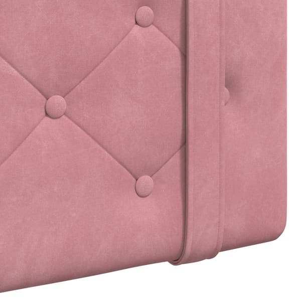 Hängande Huvudgavel Rosa Sammet