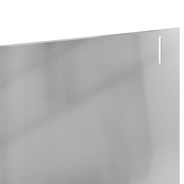 Kant för gräsmatta 10 pcs 102 x 15 x 4 cm Stål Silver