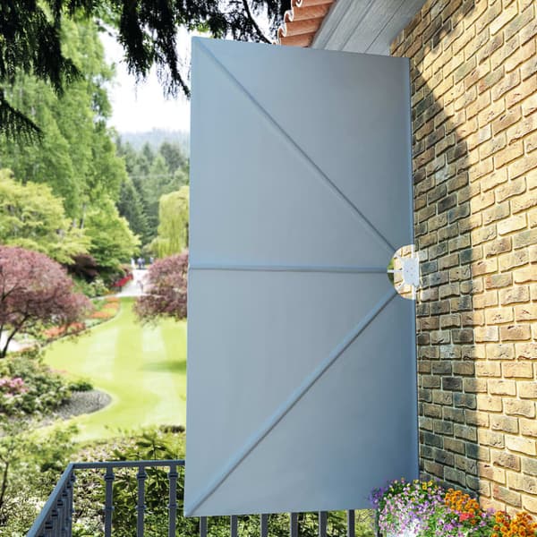 Sidomarkis för terrass grå 300x150 cm
