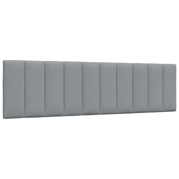 Bed Frame without Mattress "Hanko" Light Grey 180x200 cm Fabric