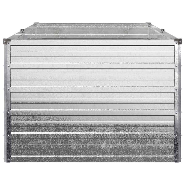 Höjd Trädgårdsbädd Silver 160 x 80 x 55 cm galvaniserad