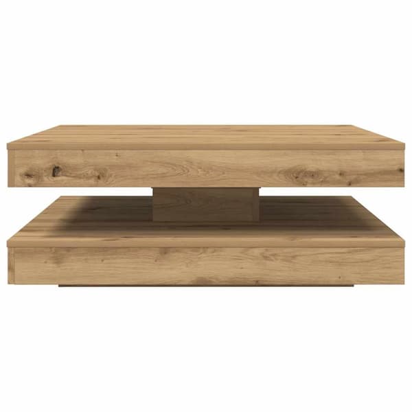 Soffbord 360 grader vridbart artisan ek 90x90x34,5 cm