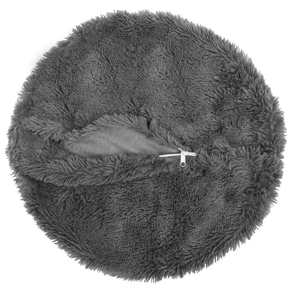 Kuddöverdrag 6 st HEERLEN Ljusgrå Ø 30 cm PV Fleece