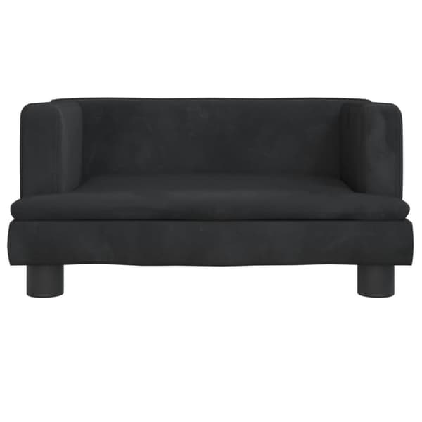 Hundbädd blå 60x40x30 cm sammet