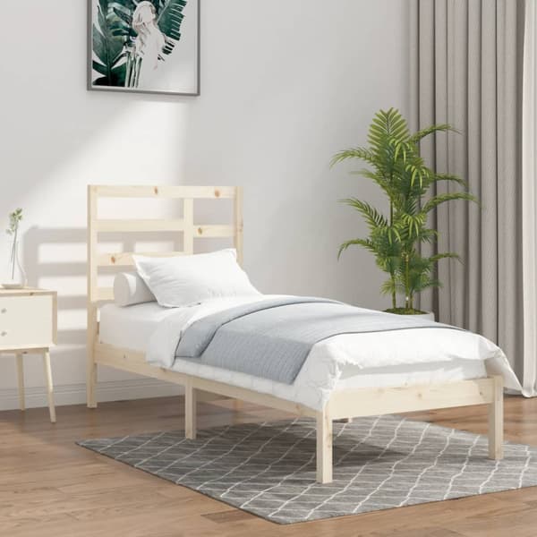 Sängram massivt trä 90x200 cm