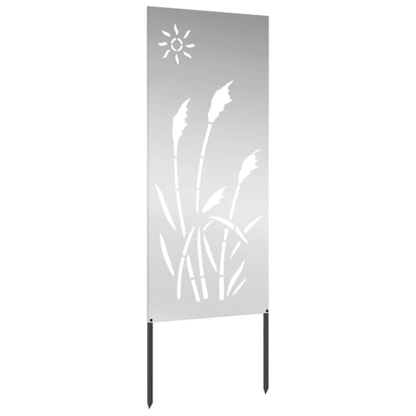 Trädgårds integritetsskärm Silver 50 x 140 cm Galvaniserat stål