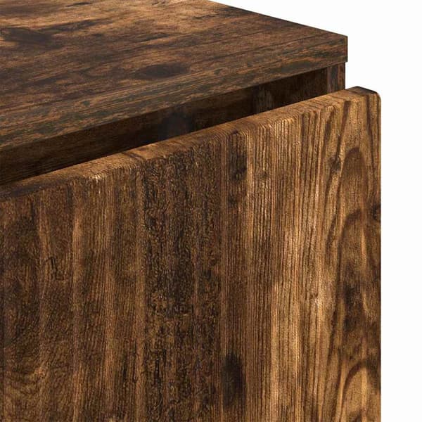 Sideboard med låda Rökt ek 79,5 x 33 x 82 cm Konstruerat trä