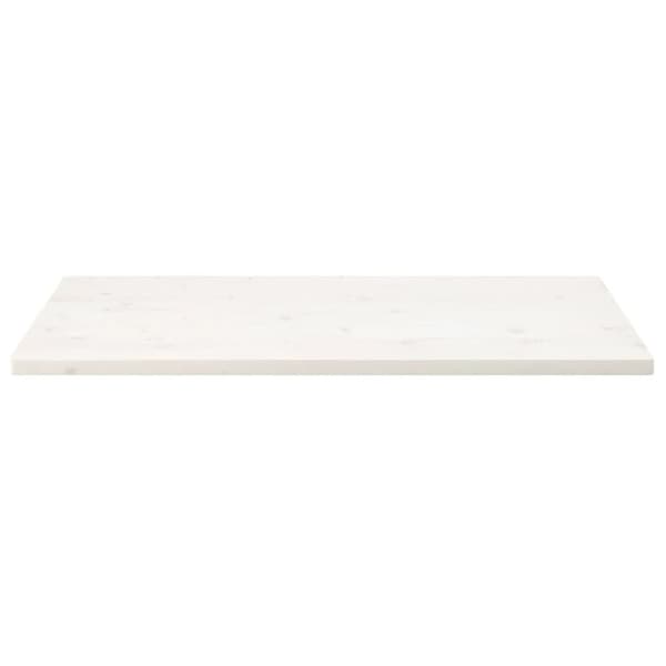 Bordsskiva vit 110x60x2,5 cm massiv furu rektangulär