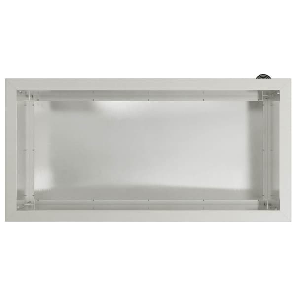Odlingslåda med LED 2 st Silver 40 x 80 x 40 cm Rostfritt stål
