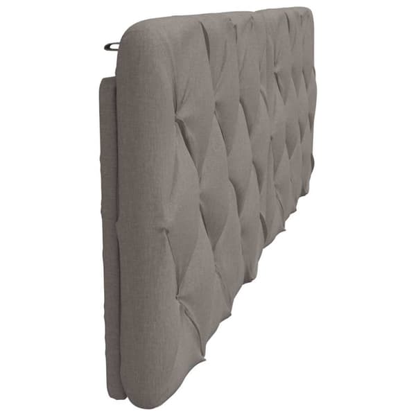 Headboard Cushion Taupe 160 cm Fabric