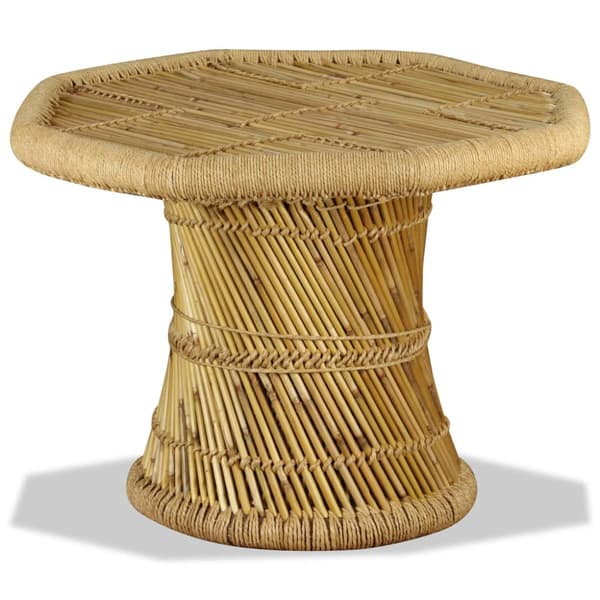 Soffbord bambu oktogon 60x60x45 cm