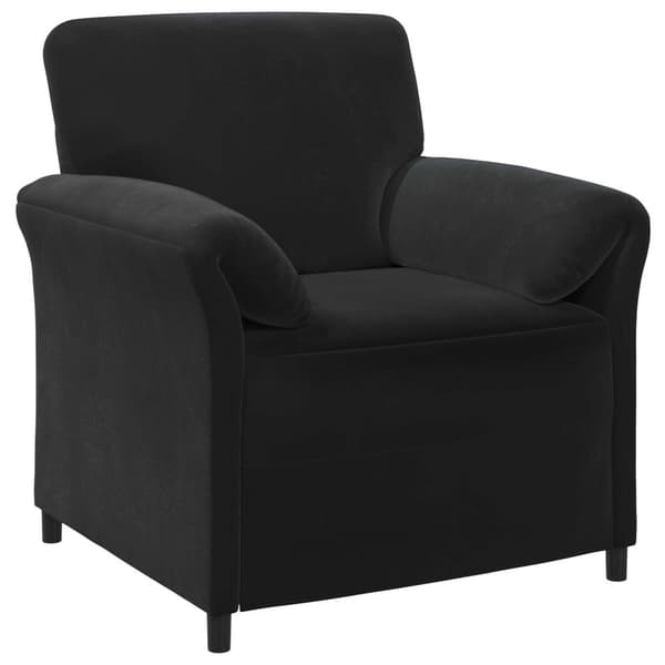 Soffset 2 st Svart Sammet