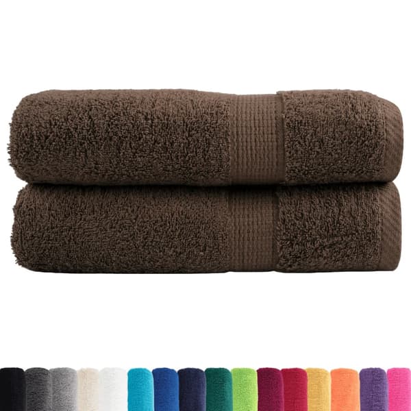 Premium badhanddukar SOLUND 2st brun 70x140cm 600gsm