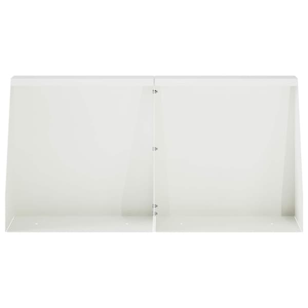 Stödvägg 2 st 40 x 12 x 30 cm Stål Vit