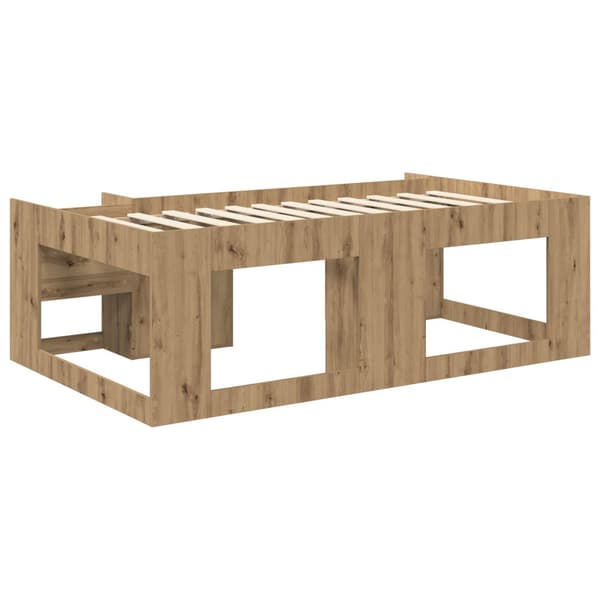 Barnsängsram med förvaring Artisan-ek 90 x 200 cm