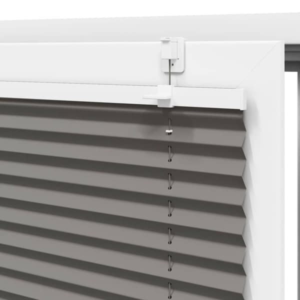 Plisserad persienn antracit 75x100cm tyg bredd 74,4cm polyester