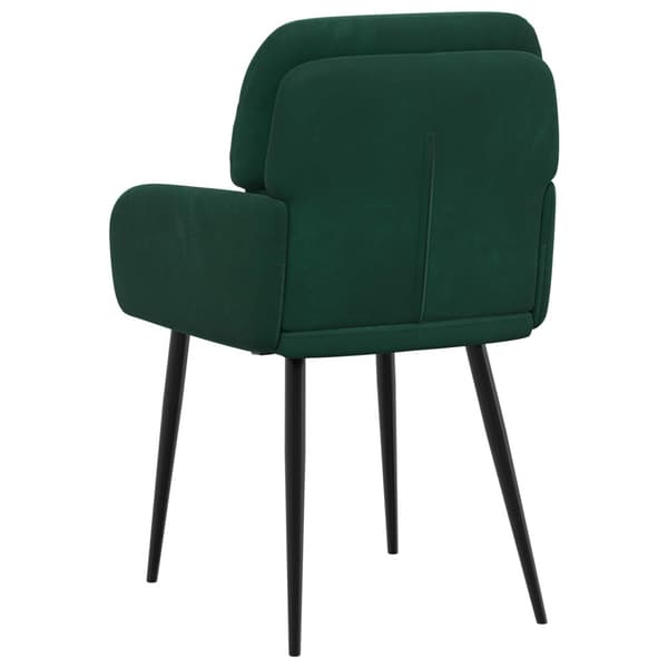 Matstolar 4 pcs Sammet Mörkgrön 59 x 59,5 x 90 cm