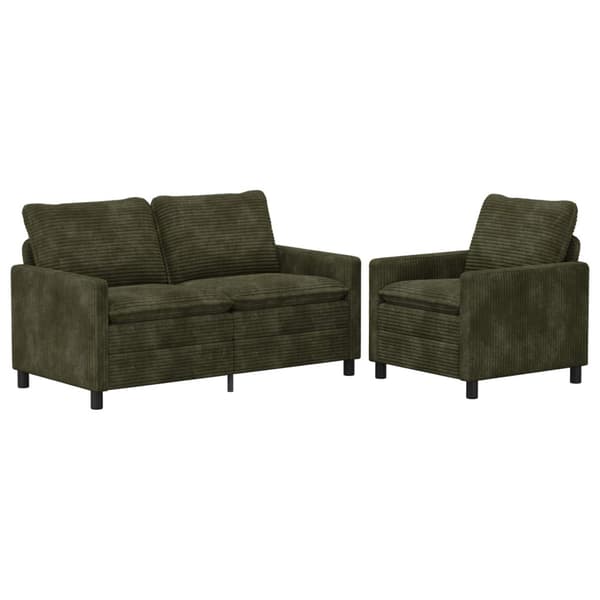 Soffset 2 st Grön Polyester