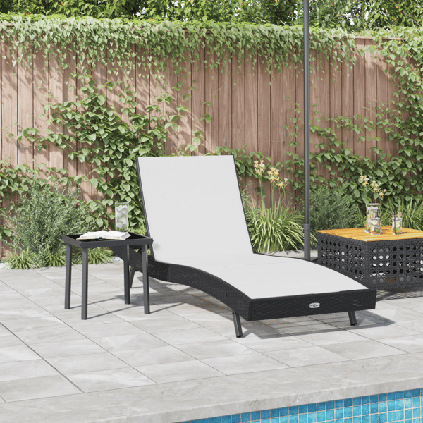 Solstol 2 pcs Svart och Vitt konstrotting