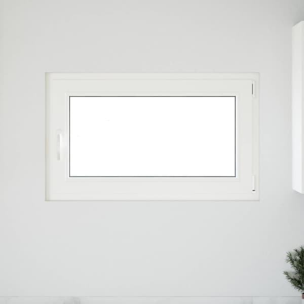 Källarfönster RISOR Vit 100 x 50 cm PVC och glas