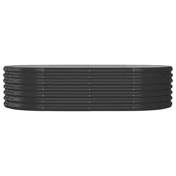 Odlingslåda galvaniserat stål 152x80x36 cm antracit