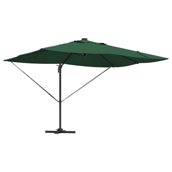 Parasoll Grön 352 x 251 x 265 cm Polyester och aluminium