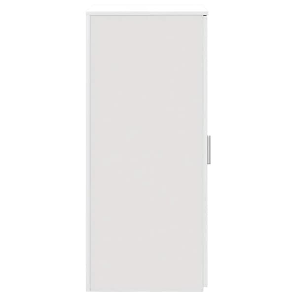 Förvaringsskåp vit 50x45x103,5 cm konstruerat trä