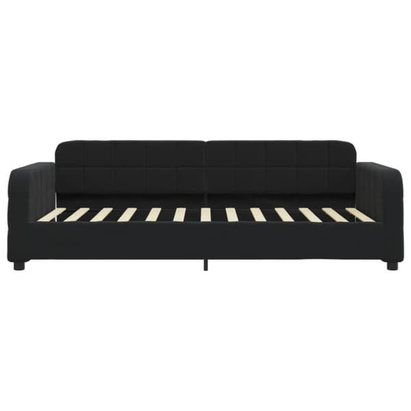 Dagbädd utdragbar svart 100x200 cm sammet