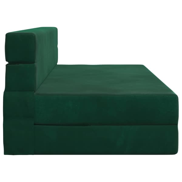 Fällbar Soffbed Mörkgrön 152 x 86,5 x 60 cm Tyg